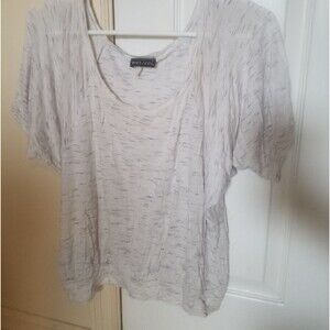 Wet Seal heathered white top size small